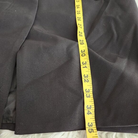 Jones New York Womens Long Black Coat Size M Single Breasted Lightweight Overcoa - Picture 11 of 16